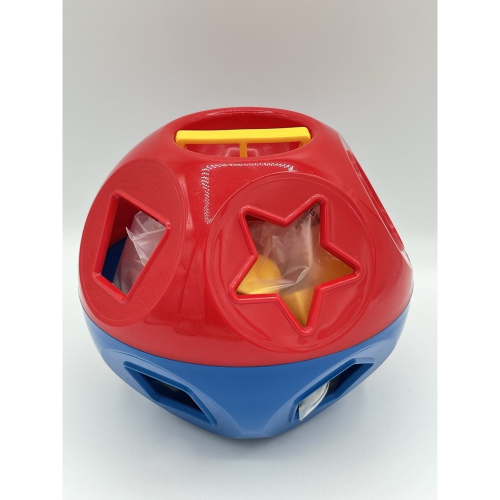 Tupperware Shape O Ball Toy Shape Sorter complete Red & Blue unused